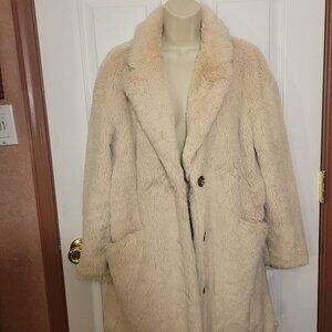 Popsugar Ladies' Coat Faux Fur PS